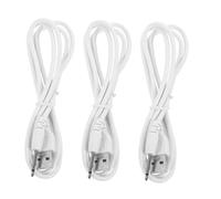 BESPORTBLE Lot De 3 Câbles De Charge USB vers 2,5 Mm 19 Mm pour Remplacement Chargeur Brosse à Dents Et Jouets, Câble Alimentation Rapide Compatible Électronique, Usage Quotidien, Couleur Noire