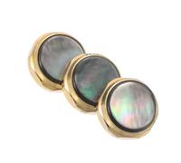 BESPORTBLE Lot de 3 Capuchons pour Clés de Trompette en Métal Plaqué Or, Boutons de Pistons Noirs Courts, Accessoires pour Instruments à Vent, Protège-doigts Confortables, Adaptés