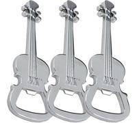 BESPORTBLE Lot de 3 Décapsuleurs en Métal Forme Guitare, Porte-clés Décoratif Inoxydable, Ouvre-bouteille pour Fête, Présent Original pour Bar, Camping et Usage Quotidien