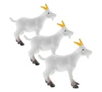 BESPORTBLE Lot de 3 Figurines Miniatures de Chèvres et Moutons en PVC Décorations Réalistes pour Scènes Champêtres DIY Jouets Éducatifs Polyvalents pour Garçon et Filles et Collectionneurs