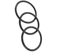 BESPORTBLE Lot de 3 Joints Toriques en Caoutchouc Noir pour Bol Cristal Chantant, Tapis de Bol Sonore Antidérapant, Facile à Utiliser et Pratique à Transporter