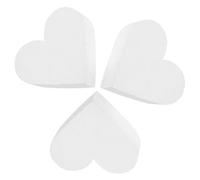 BESPORTBLE Lot de 3 Mannequins à Gâteaux en Mousse Blanche de Cœur Surface Lisse, pour DIY Arts Craft et Décoration de Gâteau Mariage