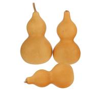 BESPORTBLE Lot de 3 Mini-Gourdes Naturelles Décoratives 9-12 CM sans Col Ornement Artisanal en Calebasse pour Décoration D’Intérieur Bureau et Projets D’Artisanat Feng Shui Gourde
