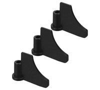 BESPORTBLE Lot de 3 Pales de Pétrissage Antiadhésives en Acier Inoxydable Noir 62X45X21 MM pour Machine à - Pièces Détachées Robustes pour Mélange Homogène et Nettoyage Facile