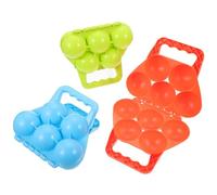 BESPORTBLE Lot de 3 Pinces à Boules de Neige en Plastique Coloré, d'hiver Interactif pour Garçon et Filles, Outil de Fabrication de Boules de Neige Pratique et Sécurisé Couleur Aléatoire