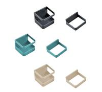 BESPORTBLE Lot de 3 sets de Porte-Parapluies Muraux sans Perçage Support de Rangement Multifonction en Plastique Couleurs Noir Bleu Crème Installation Adhésive pour Salle de Bain et