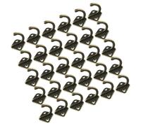 BESPORTBLE Lot de 30 Crochets Muraux Robustes en Métal 33x28 Mm, Couleur Bronze Ancien, pour Suspendre Vêtements, Paquet à Main et Porte-clés - Accessoire Pratique pour Salle de Bain,