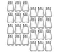 BESPORTBLE Lot de 30 Mini Flacons à Épices en Verre Bouchons Inox, Porte-condiments Multifonctions Cuisine et Barbecue, Salière et Poivrière Compacte et Portable, Accessoire la Cuisine