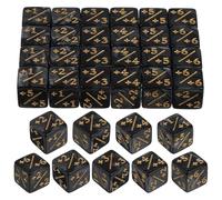 BESPORTBLE Lot de 36 dés numériques en Acrylique à Six Faces pour mathématiques, Outils pédagogiques de comptage de 1 à 6 pour l'apprentissage en Classe, l'addition et la soustraction.
