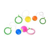 BESPORTBLE Lot de 4 Anneaux à Sauter pour Garçon et Filles Jouet de Coordination Balle Sautante Matériau Plastique Activité Intérieure et Extérieure Jouet Sportif