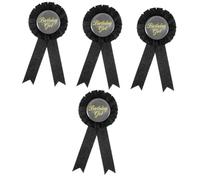 BESPORTBLE Lot De 4 Badges Pour Enfants Décoration De Fête Rapide Badge D'Anniversaire Pour Femme Épingle D'Anniversaire Pour Fille Épingle « C'Est Mon Anniversaire »