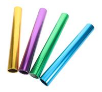 BESPORTBLE Lot De 4 Barres De Relais en Aluminium pour La Course : Barres De Course Électrolytiques De Précision pour L'école ; Barres De Course Légères Et Simples pour Les Épreuves sur