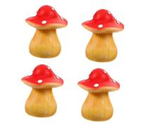 BESPORTBLE Lot De 4 Boîtes À Clés Décoratives en Forme De Champignon Porte-Clés Lampe De Table Autocollants Muraux pour d'enfant Mini Figurines De Champignons Kit De Culture