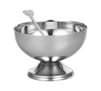 BESPORTBLE Lot de 4 Bols à Glace en Acier Inoxydable, Coupes à Dessert Argentées pour La Maison, Petits Gobelets en Métal pour Salades, Collations Et Bonbons