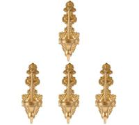 BESPORTBLE Lot De 4 Bougeoirs Muraux En Fer Et Métal De Style Européen Applique Murale Décorative Pour Salon Pour Dîner Aux Chandelles