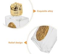 BESPORTBLE Lot de 4 Bouteilles d'eau Bénite en Alliage 15 ML Mini Récipients Ornés en Relief Étanches et Compactes pour Voyage Baptême et Cérémonies Religieuses Catholiques