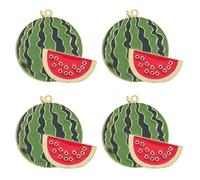 BESPORTBLE Lot de 4 broches pastèque en alliage - Épingles à revers de dessin animé, jolis bijoux en forme de fruits pour femmes - Petite broche châle pastèque pour sac à dos, robe, cardigan,