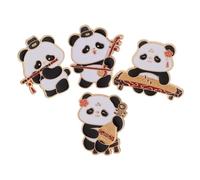 BESPORTBLE Lot De 4 Broches Pour Chemises Pour Femmes Broches Panda Badges Cols De Chemise Épingles À Revers Épingles Panda Mignonnes En Émail