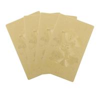 BESPORTBLE Lot de 4 Cartes Amulettes Feng Shui Tai Sui Dorées Protection Annuelle Le Malheur Amulette Chinois Compact pour Richesse Bénédictions et Chance en 2026 Année du Cheval