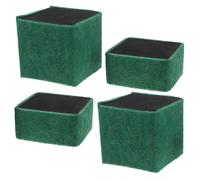 BESPORTBLE Lot de 4 Cubes Filtre à Eau pour Aquarium 2 Petits 2 Grands Blocs Filtrants en Charbon Actif Kit de Filtre pour Aquarium D’Eau Douce et Marine Système de Filtration Silencieux