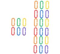 BESPORTBLE Lot De 4 en Plastique en Forme De C Maillons De Chaîne Jouets pour Oiseaux Perroquets Perruches Amusants 100 Pièces X 4