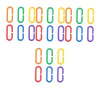 BESPORTBLE Lot De 4 Jouets Amusants pour Perroquets Et Oiseaux Clips en C en Plastique Maillons De Chaîne 3 5 X 1 5 X 1 5 Cm Amusants Et Sûrs pour Perroquets 100 Pièces X 4
