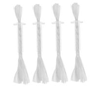 BESPORTBLE Lot de 4 Mèches en Fibre de Verre pour Lampe à Huile Tube de Mèche 1 CM Tête 3 MM Diamètre Intérieur pour Lampe à Pétrole Bougies DIY Usage Spirituel et Camping Sécurisé