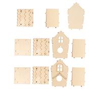 BESPORTBLE Lot De 4 Nichoirs en Bois Massif - Kit De Nidification - Montage Facile - Idéal pour Les Enfants Et Les Adultes - Décoration De Nid Dhirondelle - sans Peinture