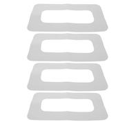 BESPORTBLE Lot de 4 Patchs Connecteurs d'Aileron Arrière en PVC Blanc pour Réparation Fente Aileron Paddleboard 9 Pouces Accessoires Paddle Surf pour Maintien Stabilité et Contrôle en Eaux