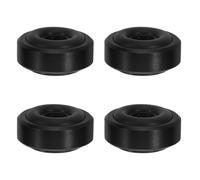 BESPORTBLE Lot de 4 Pieds Anti-Vibrations en Alliage D'aluminium pour Haut-parleurs, Coussinets Isolants Amortissants avec Patins Antidérapants Noirs, Support Audio pour Home Cinéma