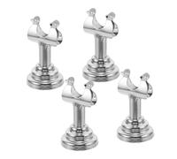 BESPORTBLE Lot de 4 Pinces en Métal Argenté Robustes pour Cartes de Table et Notes, Design Compact et Gain de Place, pour Tables de Réception et Événements