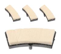 BESPORTBLE Lot de 4 Plaquettes de Frein Silencieuses en Feutre de Laine Ivoire pour Vélo d'Appartement Pièces de Rechange Solide Compatibles Vélo Stationnaire Freinage Puissant pour