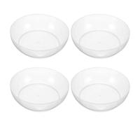 BESPORTBLE Lot de 4 Plateaux de Pesée Cuisine en ABS Transparent 600 Ml avec Graduation Bols de Pesée Portables pour Balance Électronique Plats de Mesure Précis pour Aliments et