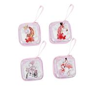 BESPORTBLE Lot De 4 Porte-Monnaie Licorne Pochettes Sacs Fourre-Tout pour Enfants Mini Sacs À Main pour Filles Licornes Sac Fourre-Tout Licorne pour Enfants Pochette pour Femmes Sac