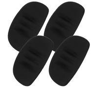 BESPORTBLE Lot De 4 Protège-Mentons pour Casque De Hockey De Football De Protection pour Le Menton en Mousse Eva Noire