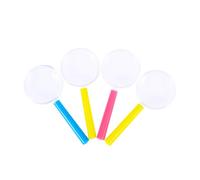 BESPORTBLE Lot de 4 Set de Loupes en Plastique Colorées pour Garçon et Filles, D’Observation Éducatif Adapté Dès 3 Ans, Taille Mini pour Petites Mains, pour Activités Couleur Aléatoire