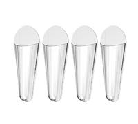 BESPORTBLE Lot de 4 Supports Muraux Auto-Adhésifs Transparents pour Ciseaux Cuisine avec Système d'Égouttage Organisateur Multifonction pour Rangement Mural Cuisine et Bureau Support