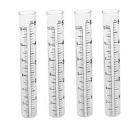 BESPORTBLE Lot De 4 Tubes à Mesurer en Verre pour Pluviomètre 12 Cm, Transparent, Échelle Claire, Usage Agricole Et Météorologique, Instrumentation Précise Et Pratique