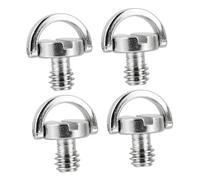 BESPORTBLE Lot de 4 Vis de Fixation 1/4 pour Trépied Vis de Remplacement en Acier Inoxydable Anneau Compatibles Plaques à Dégagement Rapide pour Appareils Photo et Stabilisateurs