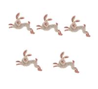 BESPORTBLE Lot De 5 Broches En Forme De Lapin Adorables Broches En Forme D'Animal Du Pour Adolescentes Bijoux Pour Femmes Épingles À Vêtements Épingles À Chapeaux