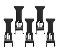 BESPORTBLE Lot de 5 Clips de Tiroir-caisse Universels en Plastique Noir, Organisateur de Billets à Ressort, Pince Compacte pour Gestion Caisse Enregistreuse Professionnelle