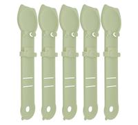 BESPORTBLE Lot de 5 Cuillères à Presser pour Friandises à Lécher pour Chats Plastique Vert Clair Longueur 244 CM Distributeur Multifonctionnel pour Nourrir Chatons et Animaux de