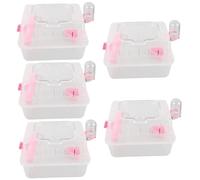 BESPORTBLE Lot De 5 Étuis De Transport Multifonctions pour Hamster pour Petits Animaux De Compagnie pour Une Utilisation en Tout Lieu