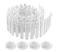 BESPORTBLE Lot de 5 Mini-Clôtures en Bois Blanc pour Jardin Féerique Décorations de Micro-Paysages et Maisons de Poupées Bordures Décoratives pour Loisirs Créatifs et Aménagements