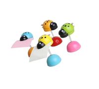 BESPORTBLE Lot de 5 Pinces en Bois Forme Insecte Cartoon, Porte-Notes et Photos pour Bureau, Décoration Maison, Dossier de Messages, Accessoire Pratique et Décoratif Couleur Aléatoire