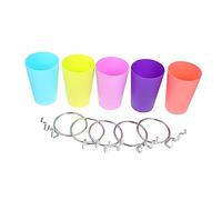BESPORTBLE Lot De 5 Porte-gobelets Ronds À Pour Panneau Perforé - Gobelets De Rangement Colorés Avec Faciles À Nettoyer Et À Entretenir Matériau De