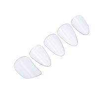 BESPORTBLE Lot de 5 Protège-ongles Transparents en PC pour Pipa et Guzheng, Petite Taille Bleu Ciel, Accessoires Pratiques pour Médiators D’instruments à Cordes, Outils de Protection