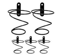 BESPORTBLE Lot de 5 Supports de Rangement Suspendus en métal pour Bouteilles, étagère Murale Simple, Porte-Bouteilles en Spirale avec vis pour la décoration de la Cuisine ou du Bar.