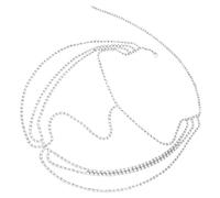 BESPORTBLE Lot De 5 -Têtes En Strass Pour Mariée Décorations De Fête De Mariage Chaîne De Cheveux En Bijoux Pour Le Visage Accessoires Pour Cheveux Pour Femmes Chaîne De