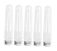 BESPORTBLE Lot De 5 Tubes à Cordon Transparents Couvercle, Porte-Lacets Portable en Plastique, Organisateur De Cravates De Voyage Compact, Léger Et Pratique